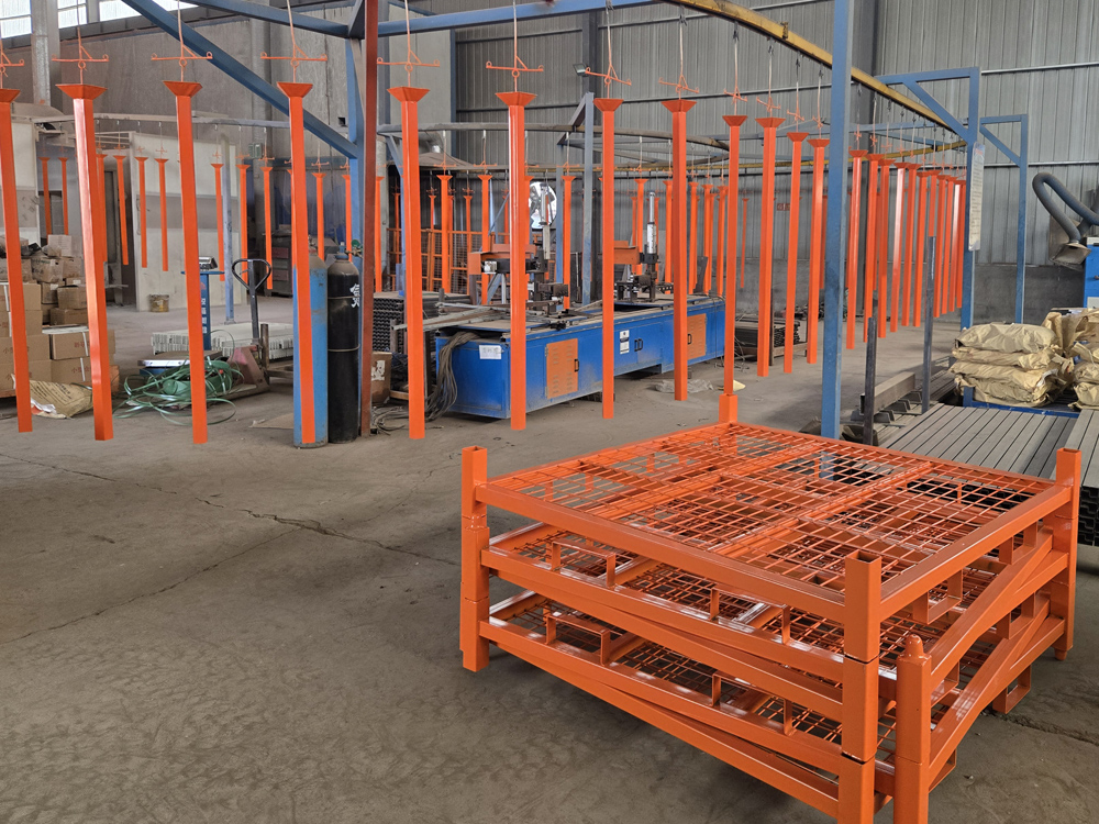 High-strength steel & powder coating.